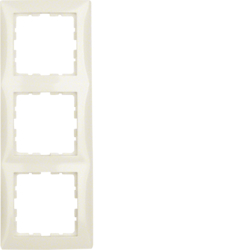10138982 Plaque de recouvrement 3 postes,  S.1, blanc brillant