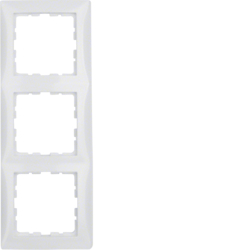 10138989 Plaque de recouvrement 3 postes,  S.1, blanc polaire brillant