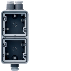 WNA657 cubyko double box vertical with M20 double top/single grey