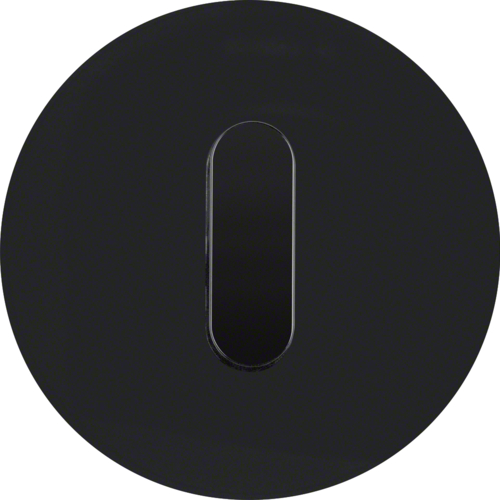 1001205500 Afdekplaat met knevel,  berker R.classic,  glas zwart