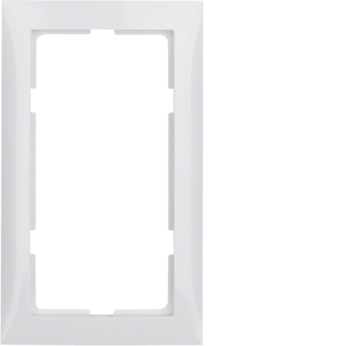13098989 Plaque de recouvrement avec grande découpe,  S.1, blanc polaire brillant