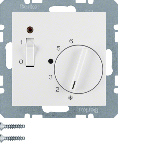 20301909 Thermostat,  contact normalement fermé, a. enjoliveur,  S.1/B.3/B.7, blanc pol. m.