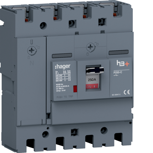 HCT251AR Interrupteur Sectionneur h3+ P250 4P 250A FTC