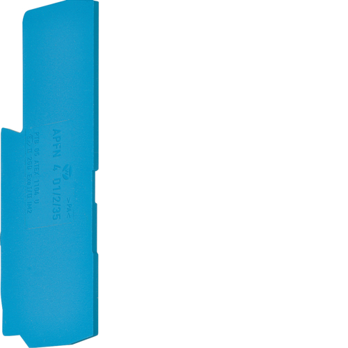 KWE13B Plaque d'extrémité pour KYA04NH3, Couleur: bleu