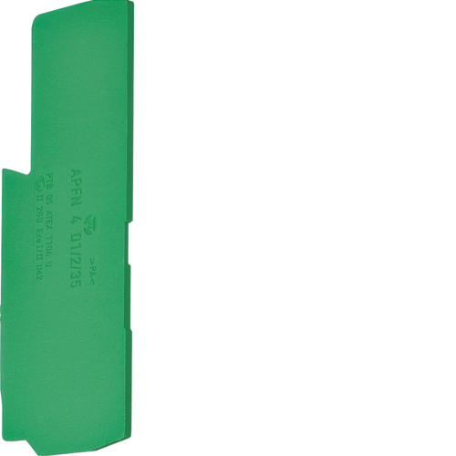 KWE13GR Plaque d'extrémité pour KYA04EH3, Couleur: vert