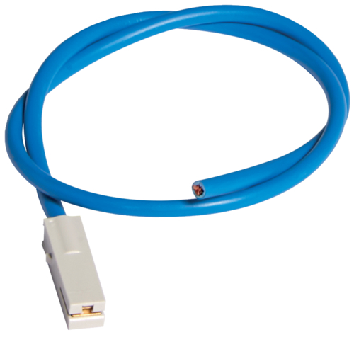 KZ051 Câble de raccordement,  500mm,  bleu,  6mm², avec fiche,  pour répartiteur multifiche