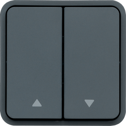 WNA300 cubyko Shutter switch with arrow symbol composable grey IP55