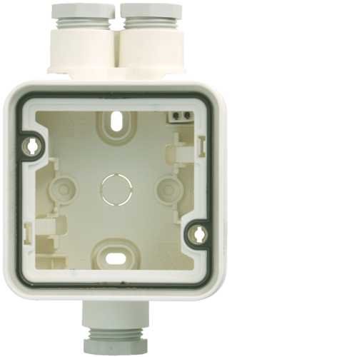 WNA653B cubyko box with M20 double top/single bottom white